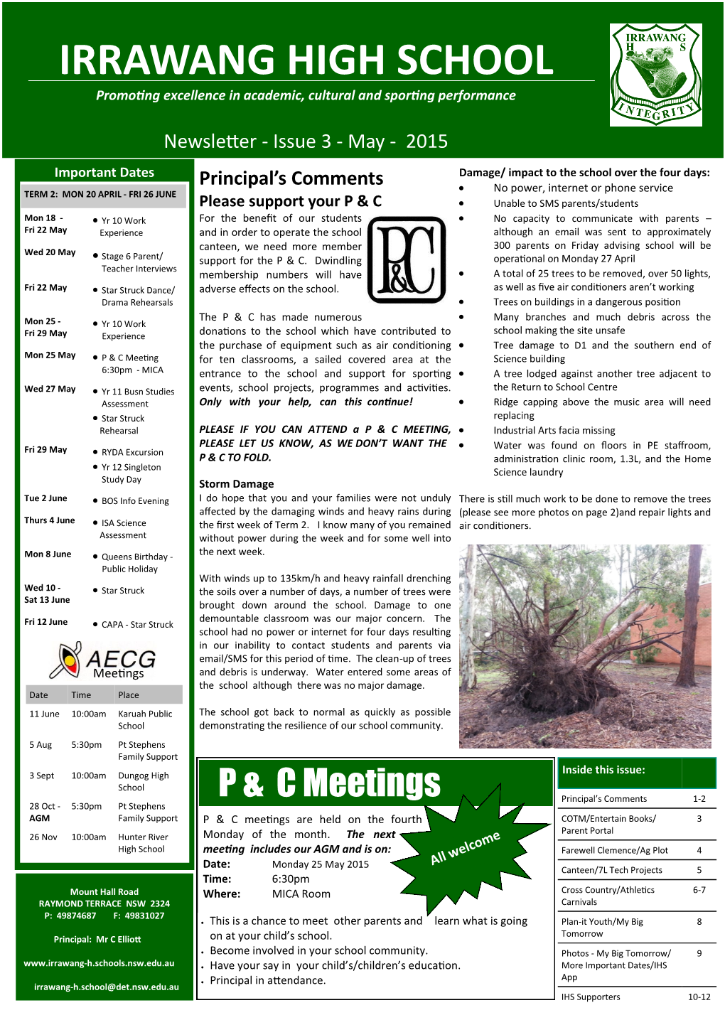 Newsletter May 2015