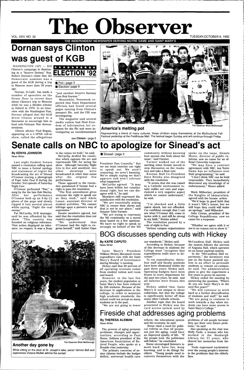 Senate Calls on NBC to Apologize for Sinead's Act to the Values We Hold,