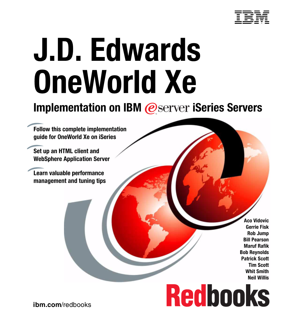 J.D. Edwards Oneworld Xe Implementation on IBM Iseries Servers