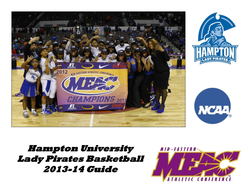 Hampton University Lady Pirates Basketball 2013-14 Guide