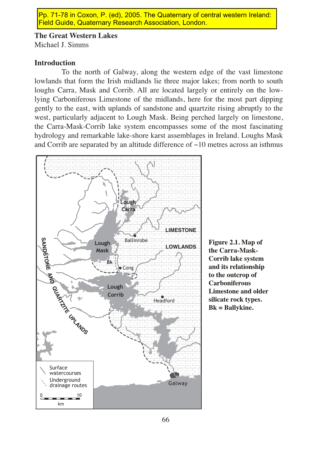 Simms, M.J. 2005C. the Great Western Lakes. Pp. 71-78