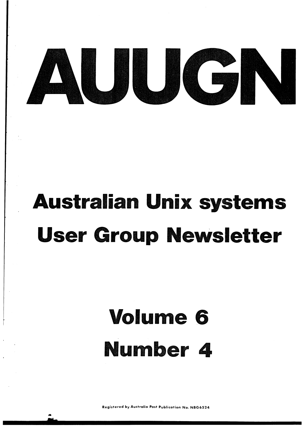 Australian Unix Terns Use~ Group Newsletter