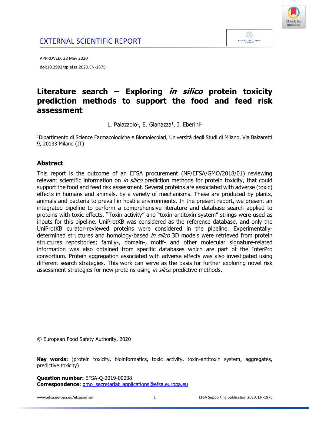 Exploring in Silico Protein Toxicity Prediction Methods to Support the Food and Feed Risk Assessment