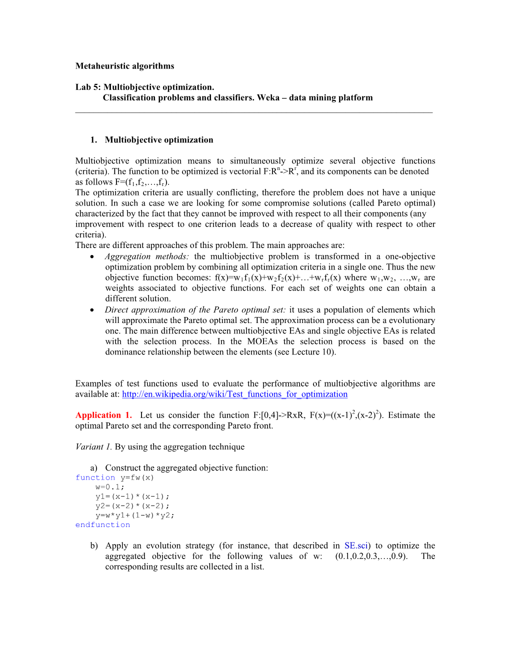 Metaheuristic Algorithms Lab 5