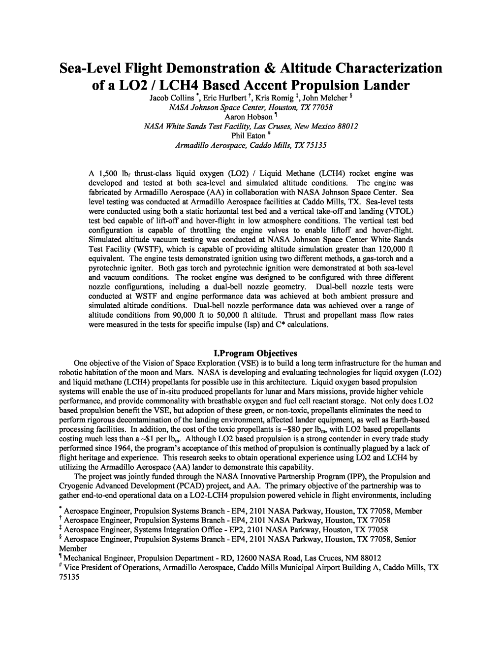 Sea-Level Flight Demonstration & Altitude Characterization of a LO2