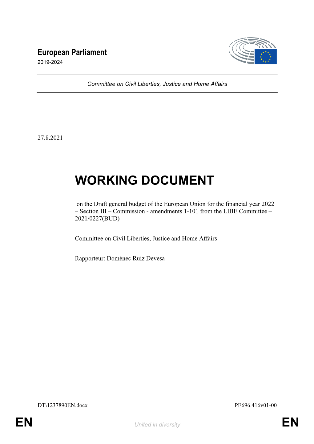 En En Working Document