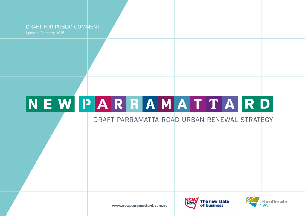 Draft Parramatta Road Urban Renewal Strategy