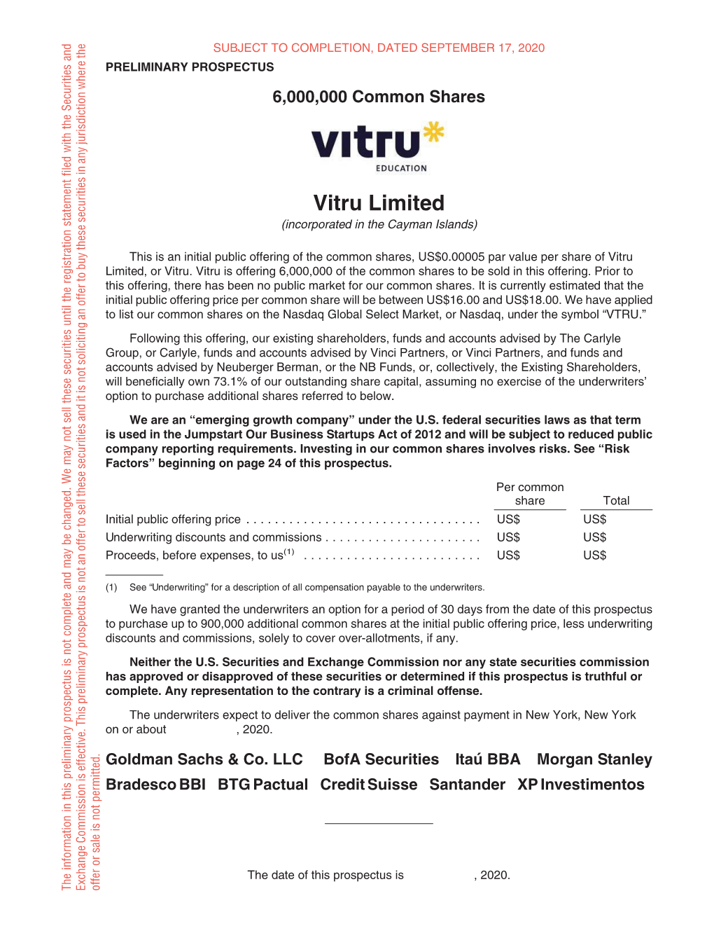 Vitru Limited (Incorporated in the Cayman Islands)