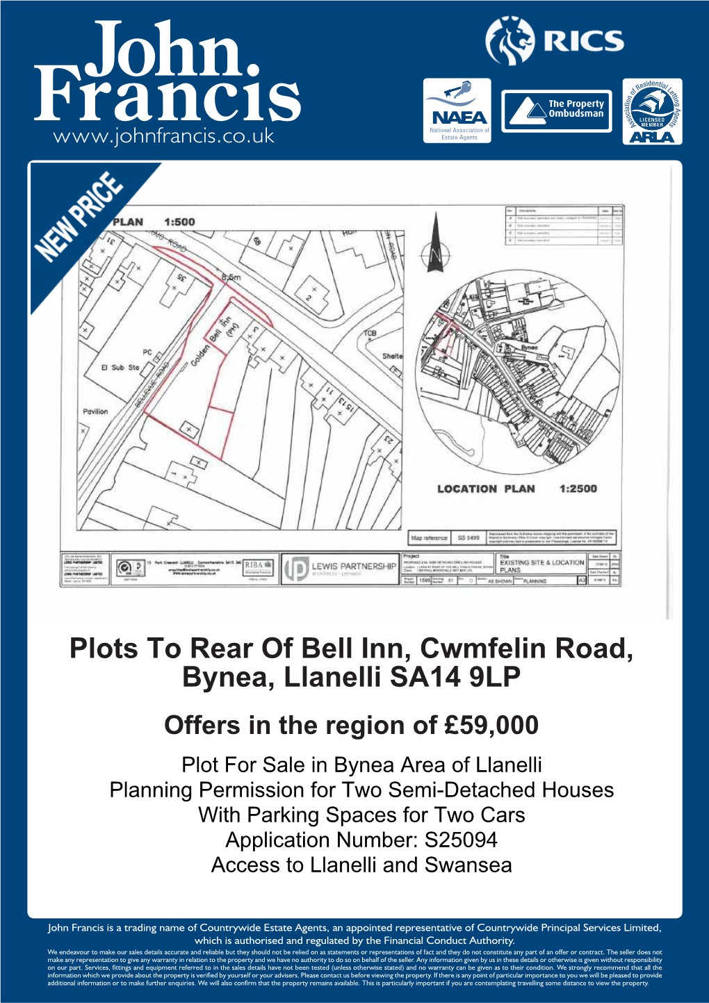 Plots to Rear of Bell Inn, Cwmfelin Road, Bynea, Llanelli SA14