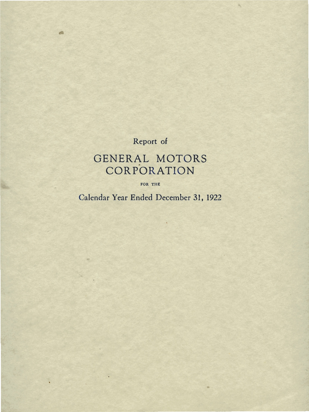 General Motors Corporation