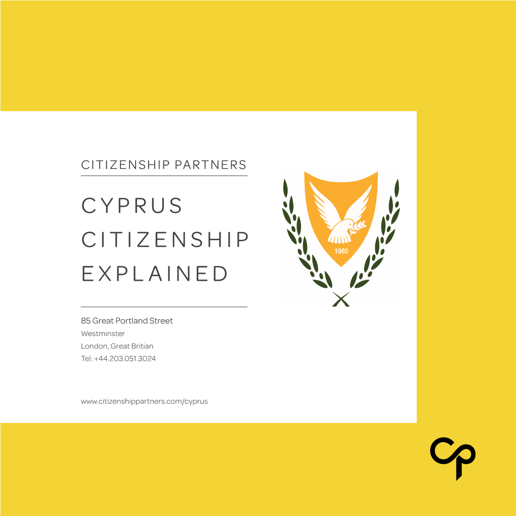 Cyprus Citizenship Explained