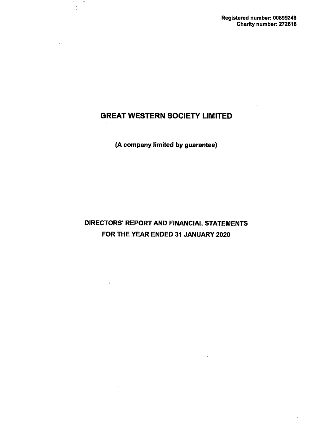 Great Western Society Limited