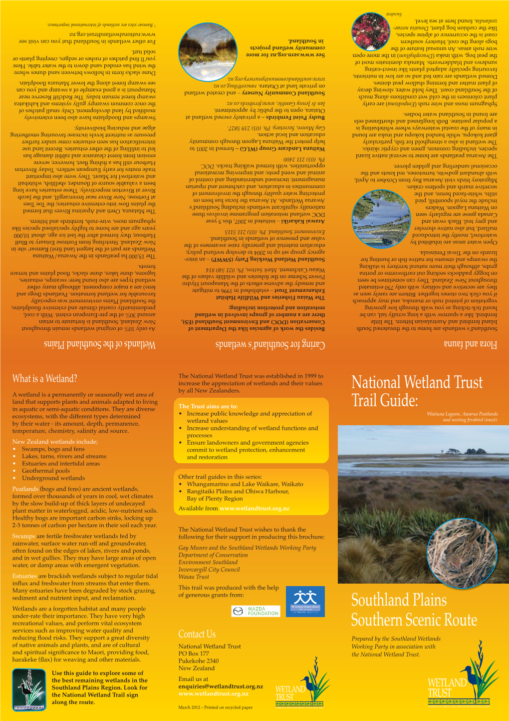 Southland Wetland Trail Guide 3.Indd