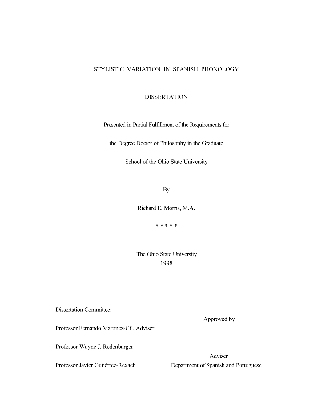 Stylistic Variation in Spanish Phonology