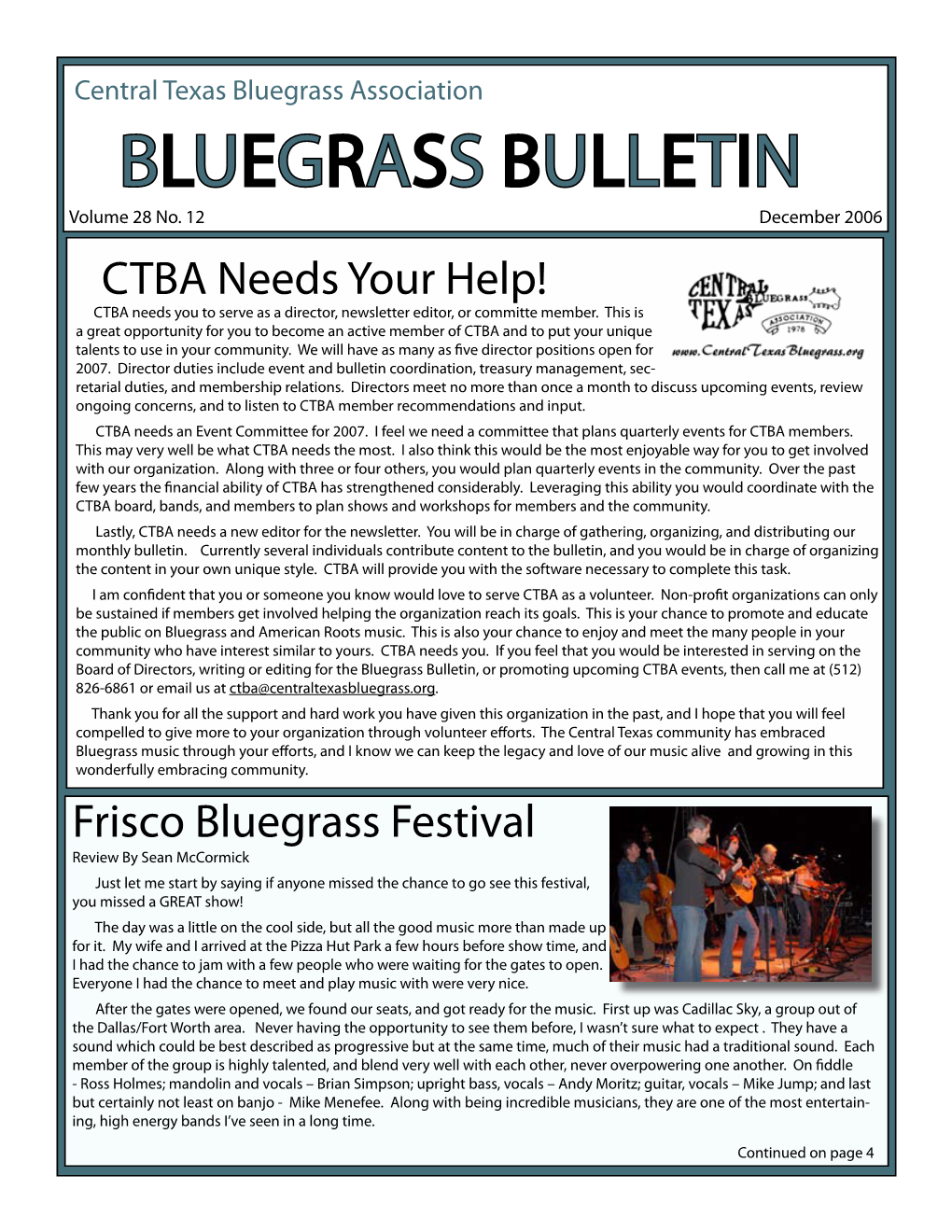 Ctba Newsletter 0612