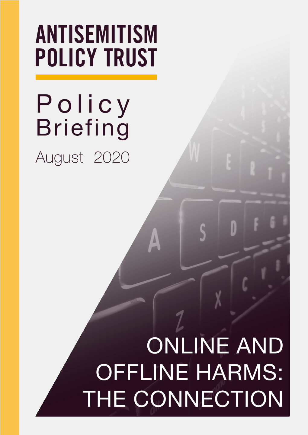 ONLINE and OFFLINE HARMS: the CONNECTION Policy Briefing: Online and Offline Harms: the Connection