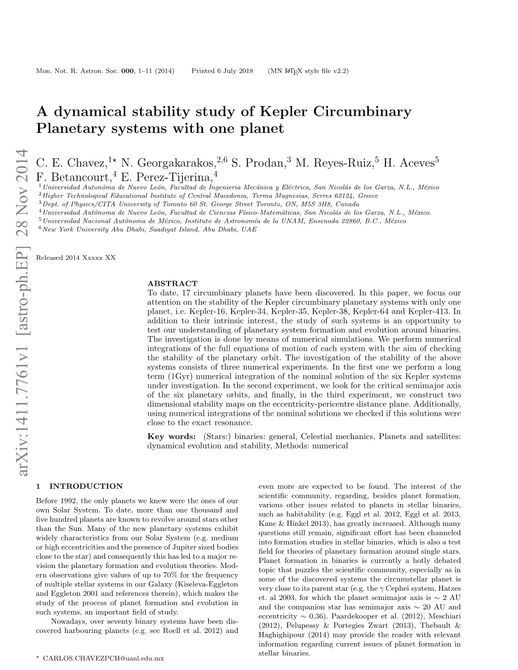 A Dynamical Stability Study of Kepler Circumbinary Planetary Systems with One Planet 3 on the Outcome (E.G