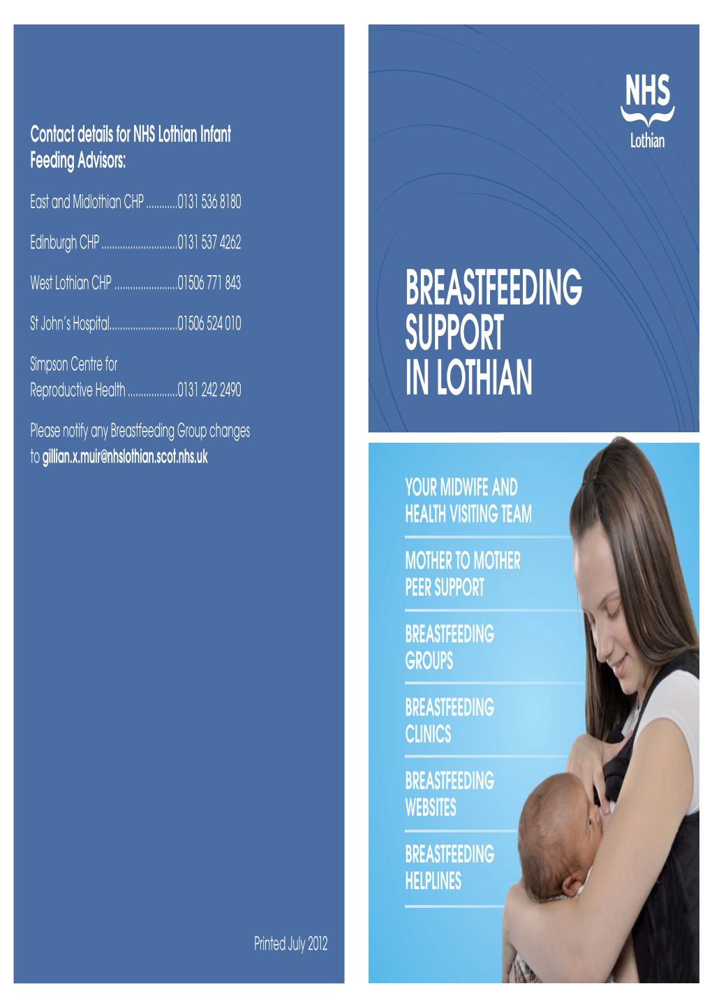 Breast Feeding Leaflet July.Indd