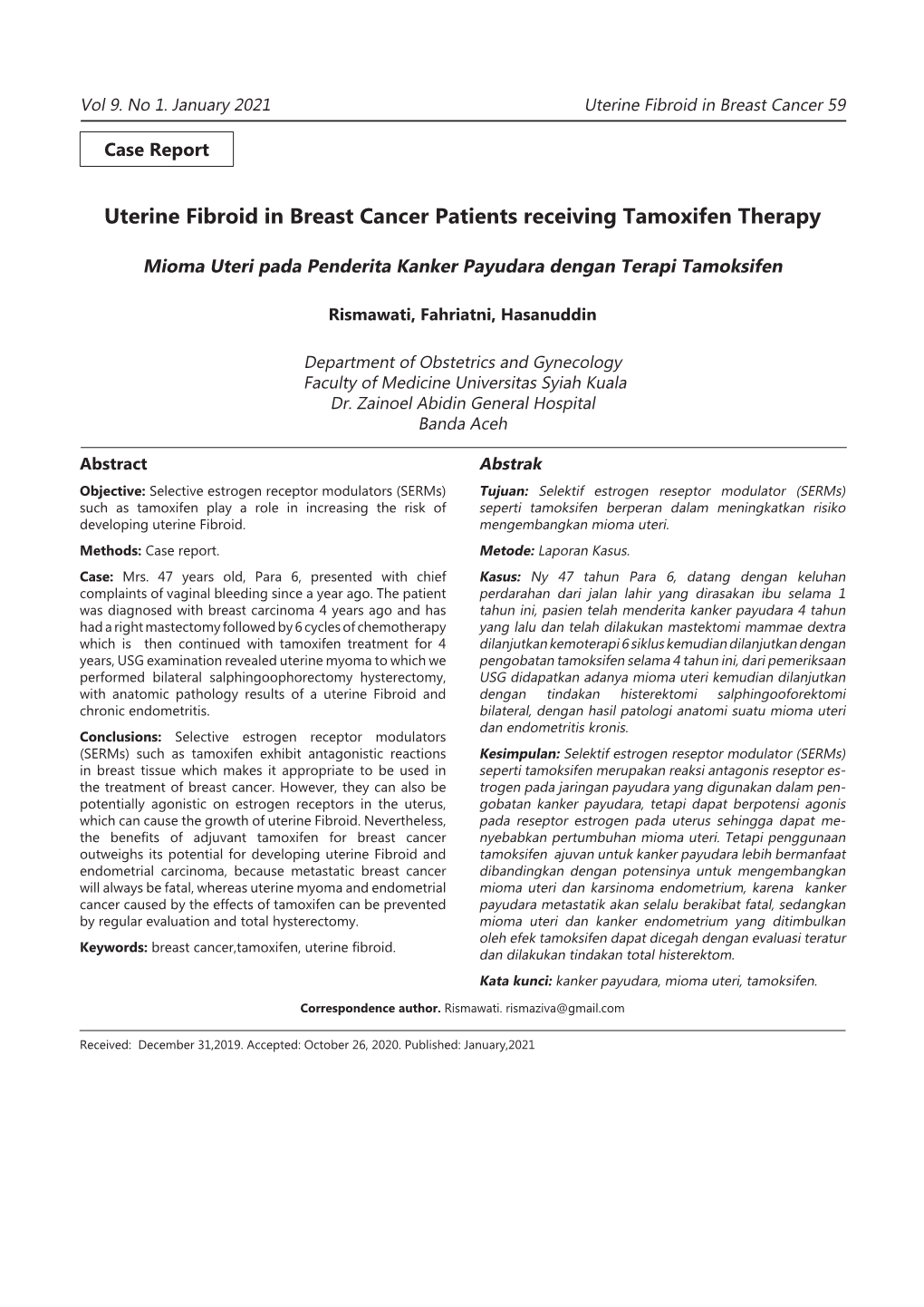 59-62 Uterine Fibroid in Breast Cancer Patients Rismawati.Idml