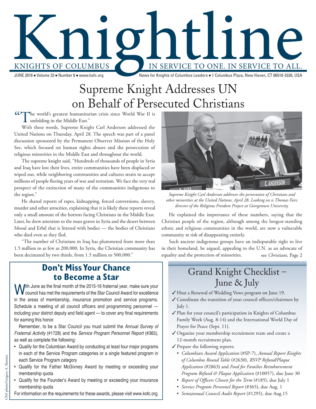 Knightline June 2016