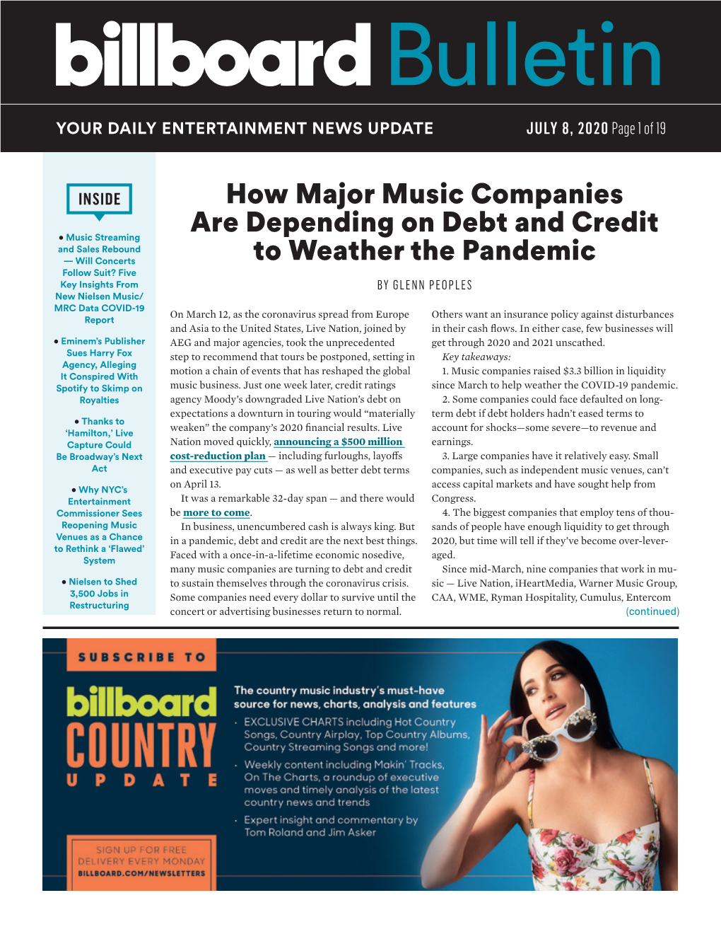 How Major Music Companies Are Depending on Debt and Credit To