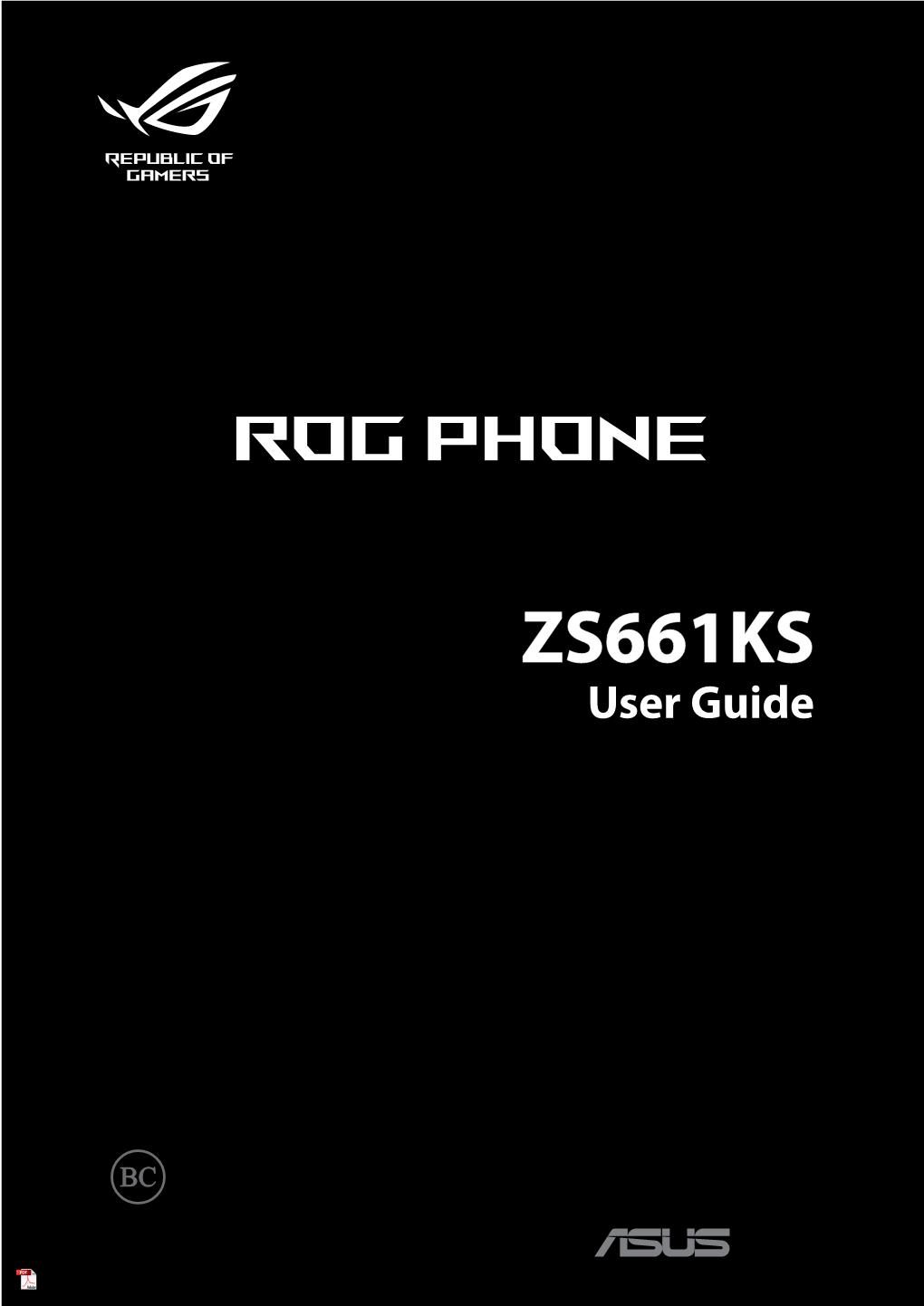ASUS ROG Phone 3 ZS661KS User Guide