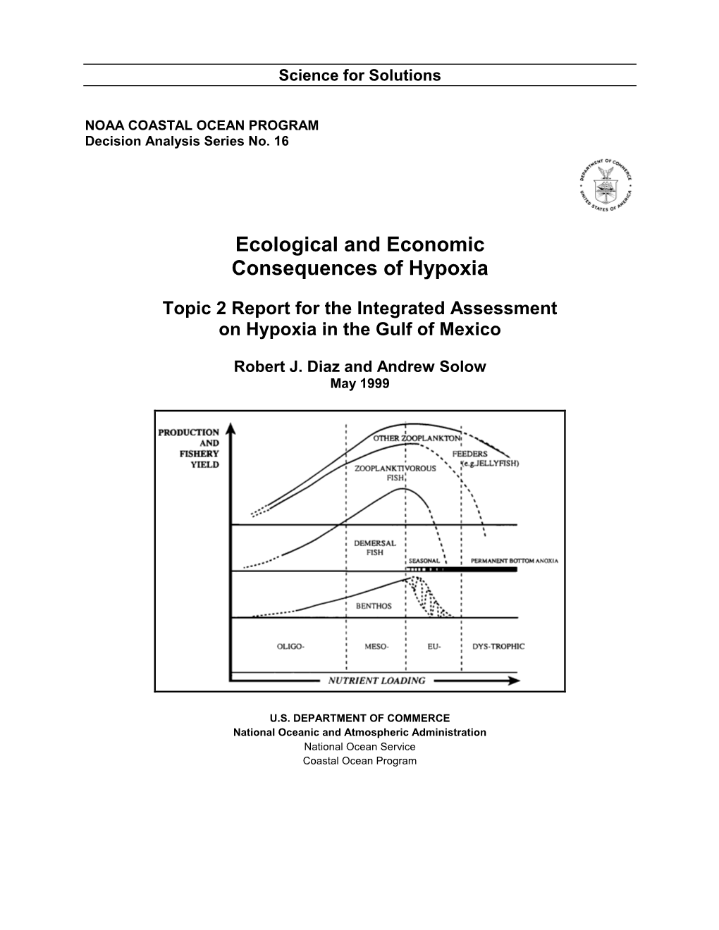 Ecological and Economic Consequences of Hypoxia