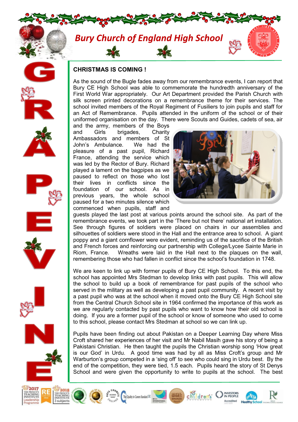 Christmas Grapevine 2018