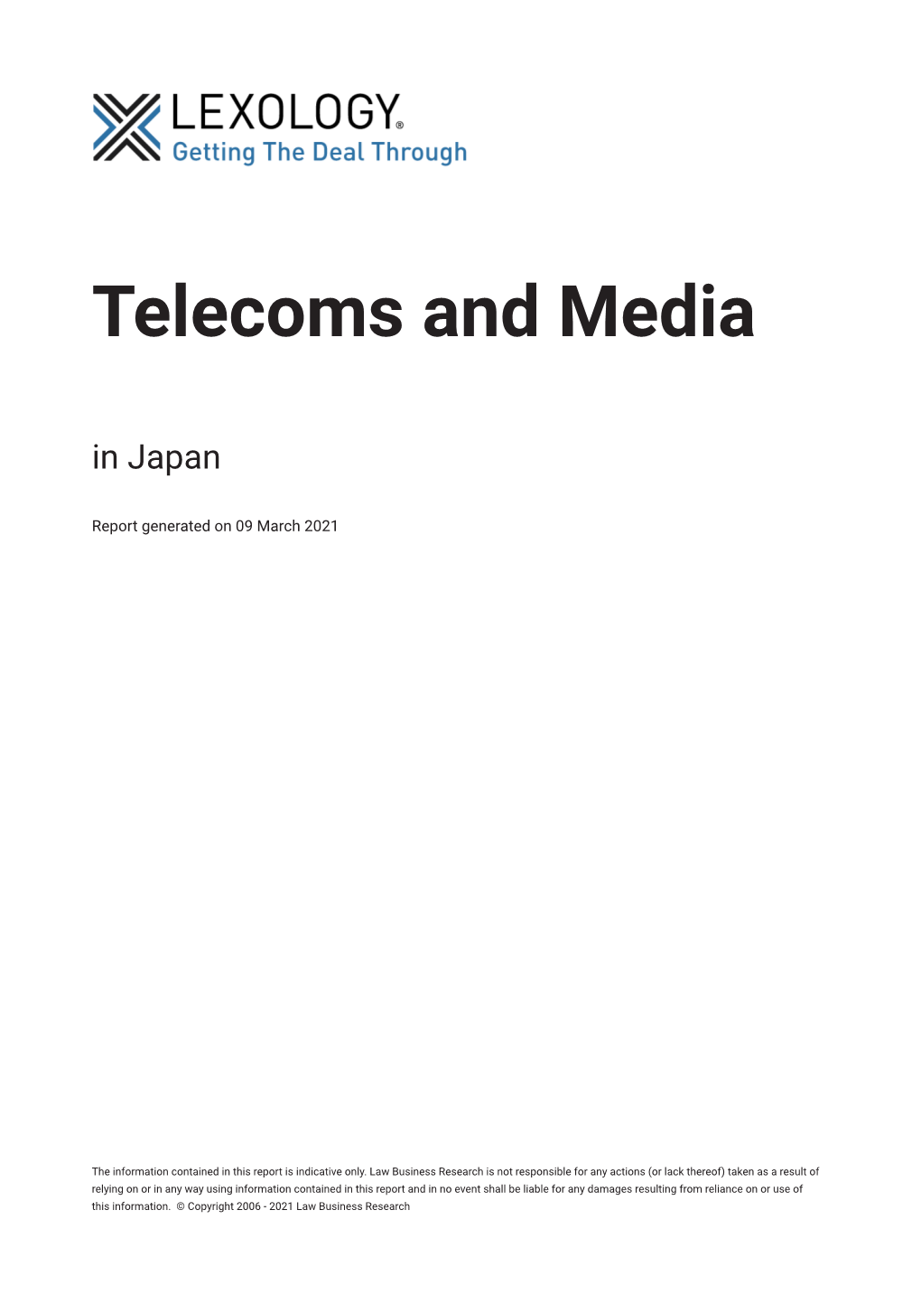 Telecoms and Media in Japan