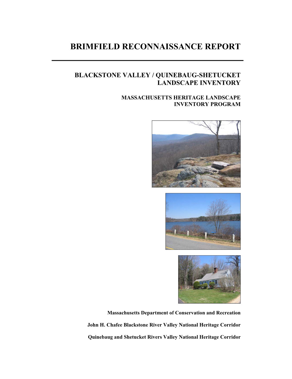 Brimfield Reconnaissance Report