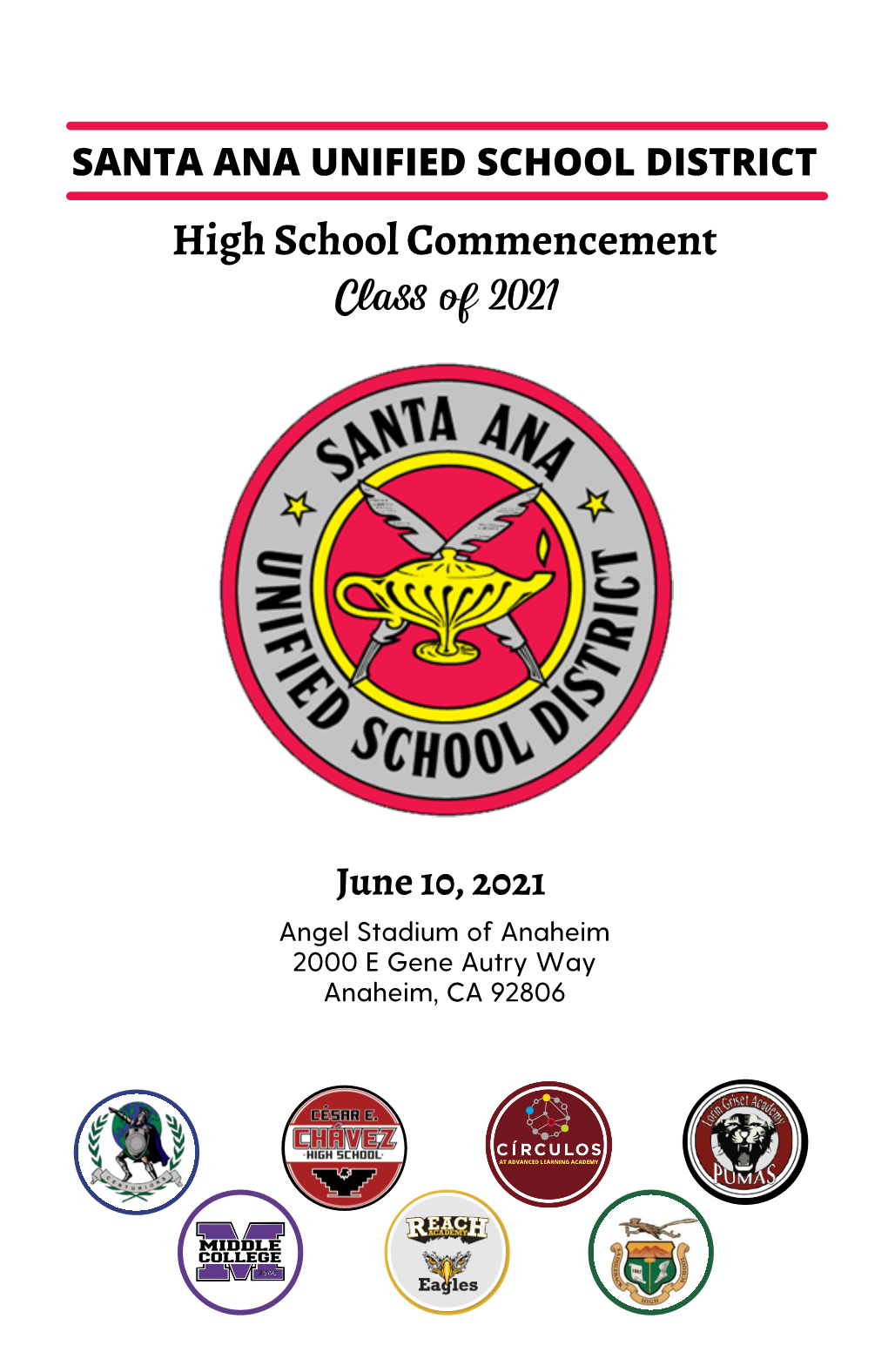 High School Commencement Class of 2021