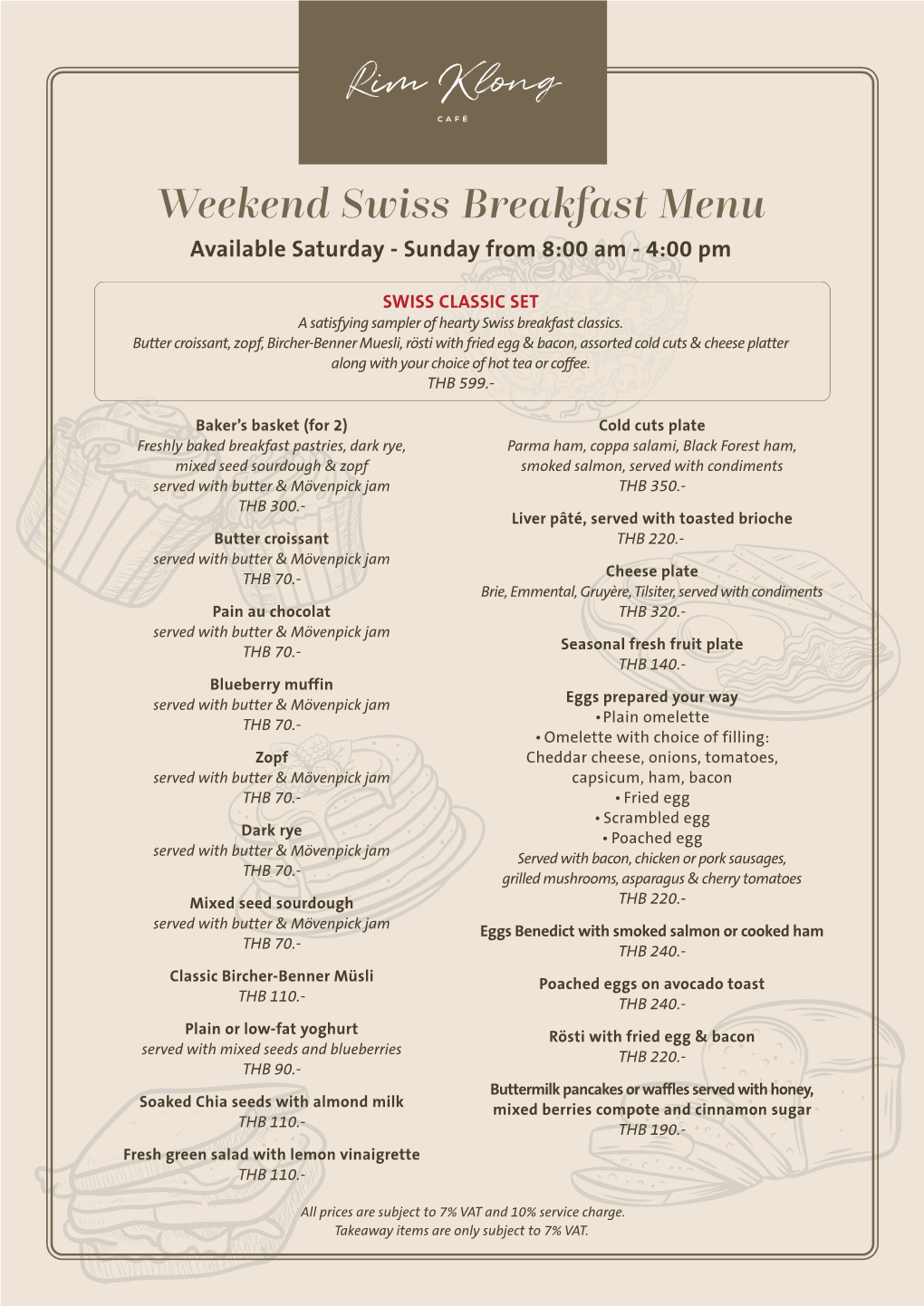 Daily Breakfast Menu A4