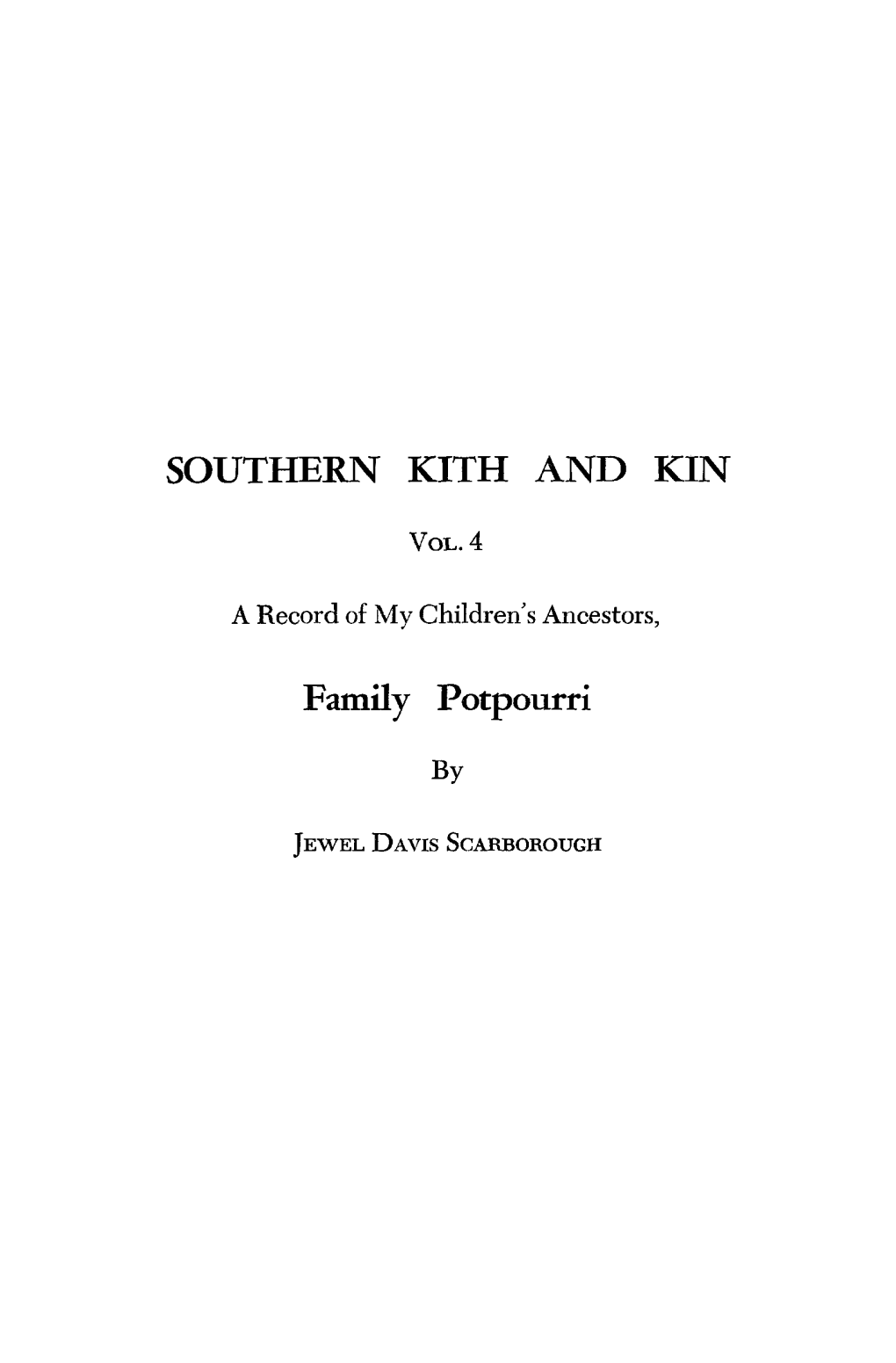 Southern Kith and Kin