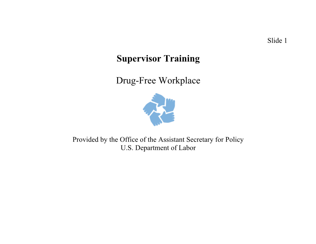 Supervisor Training