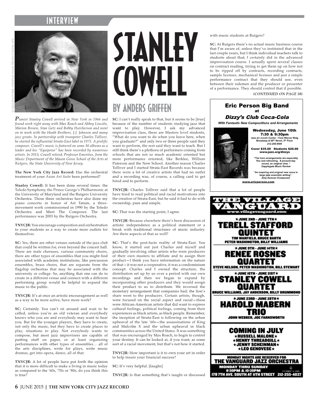 Stanley Cowell Interview