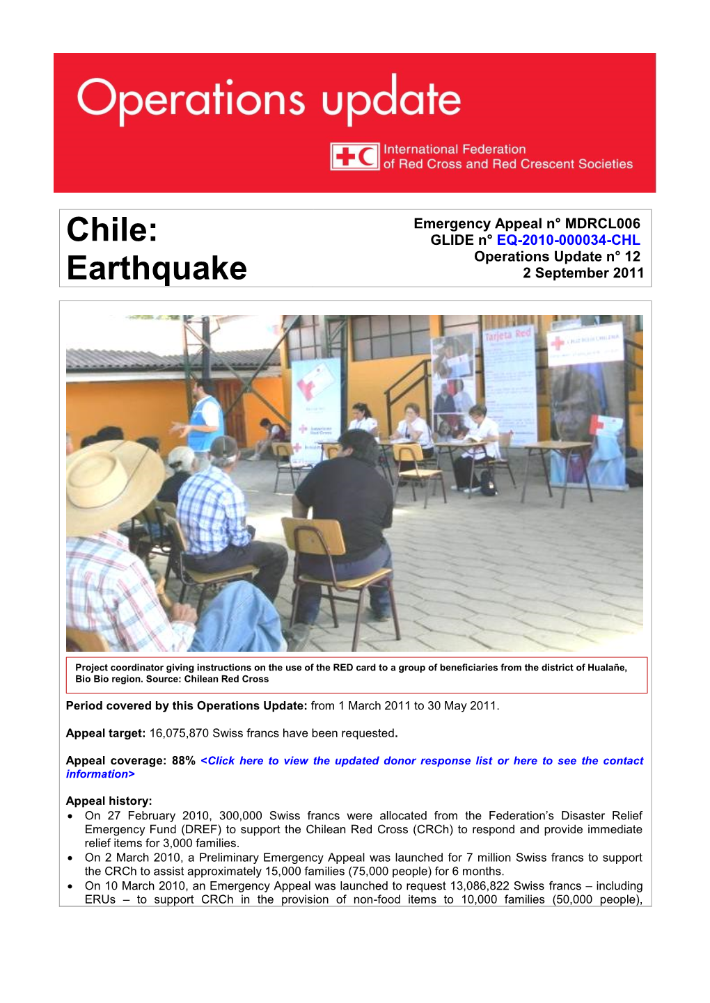 Chile: Earthquake