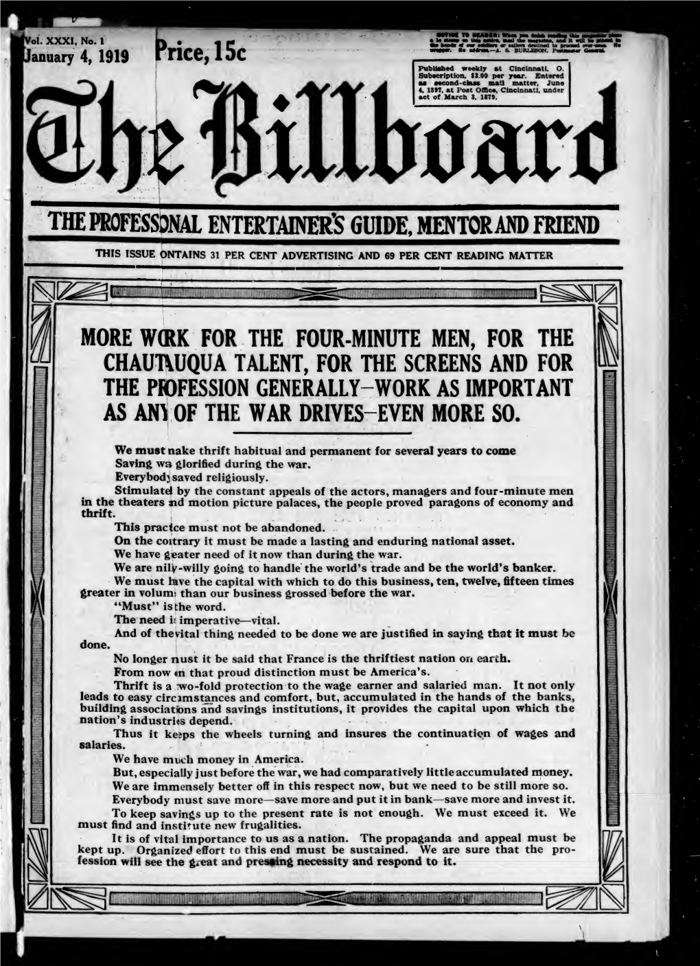 The Billboard 1919-01-04