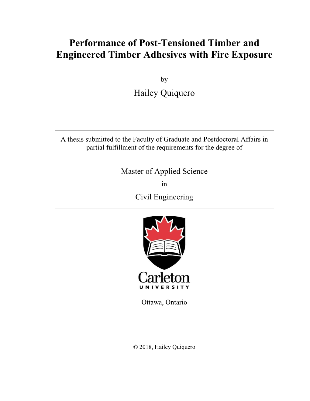 Performance of Post-Tensioned Timber and Engineered Timber Adhesives with Fire Exposure