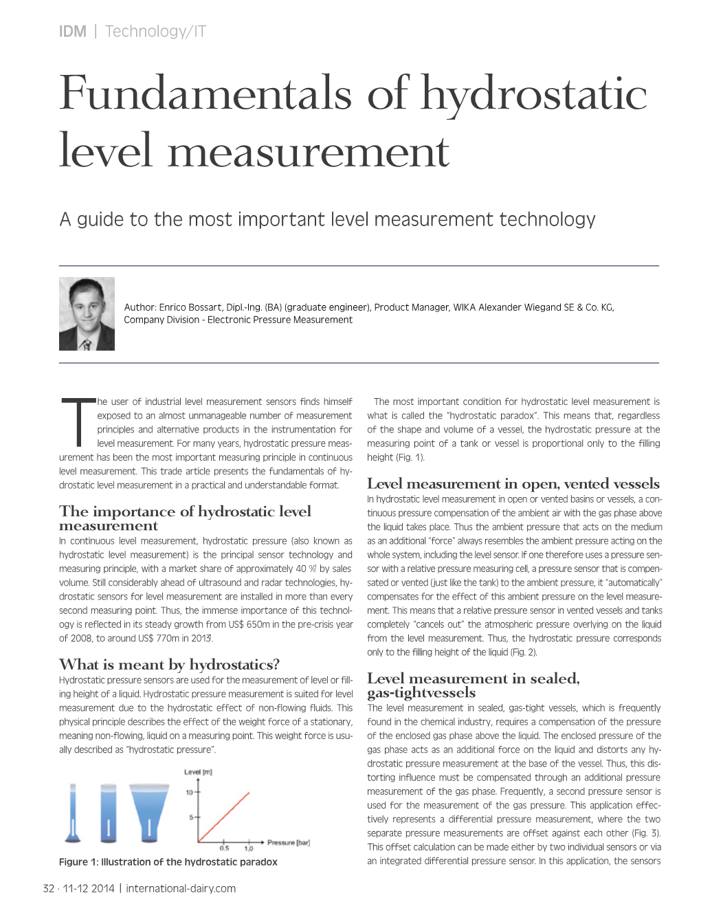 Fundamentals of Hydrostatic Level Measurement