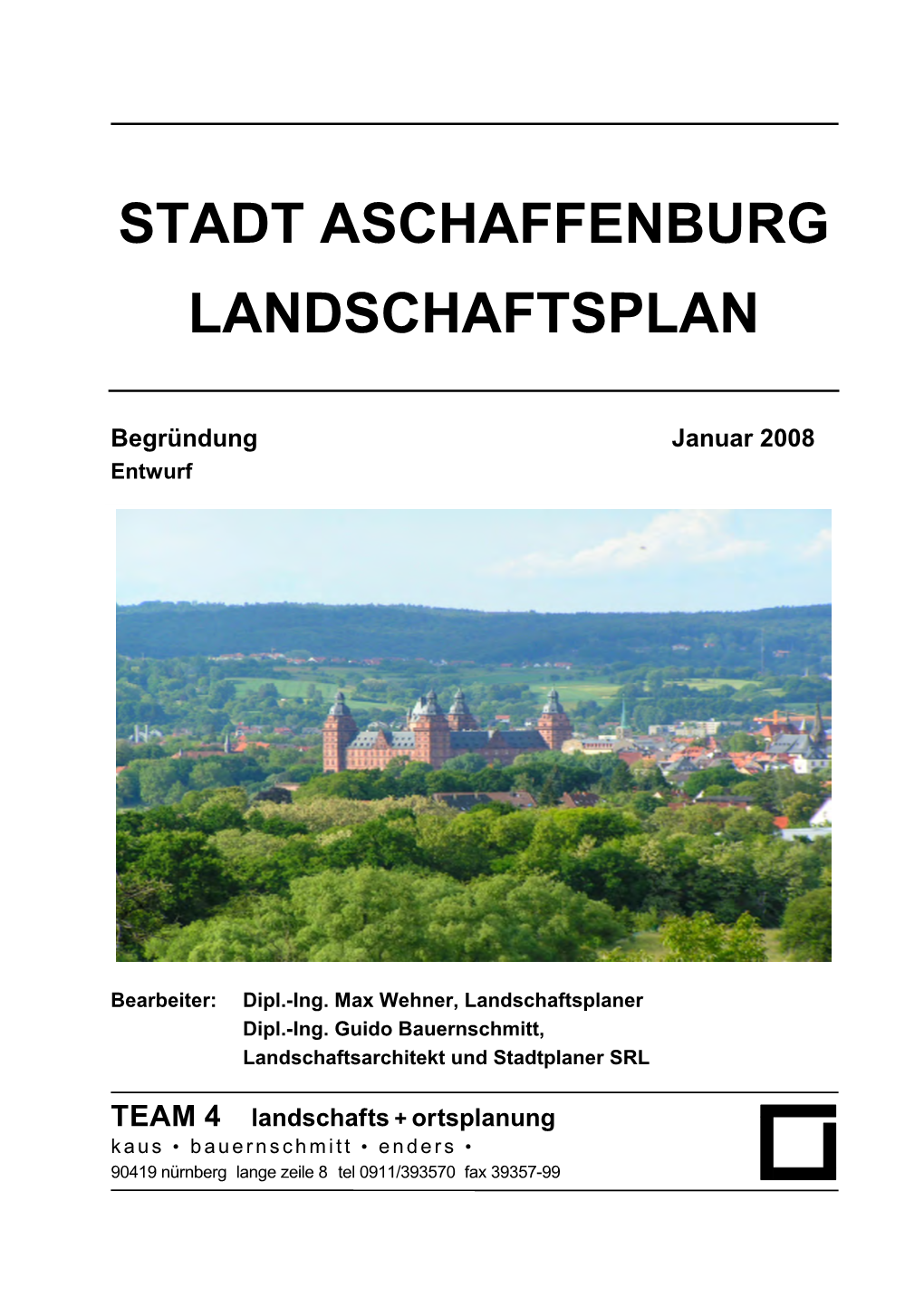 Stadt Aschaffenburg Landschaftsplan
