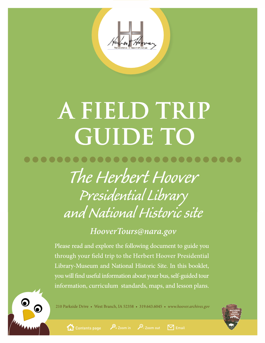 A Field Trip Guide to the Herbert Hoover Library and National Historic Site