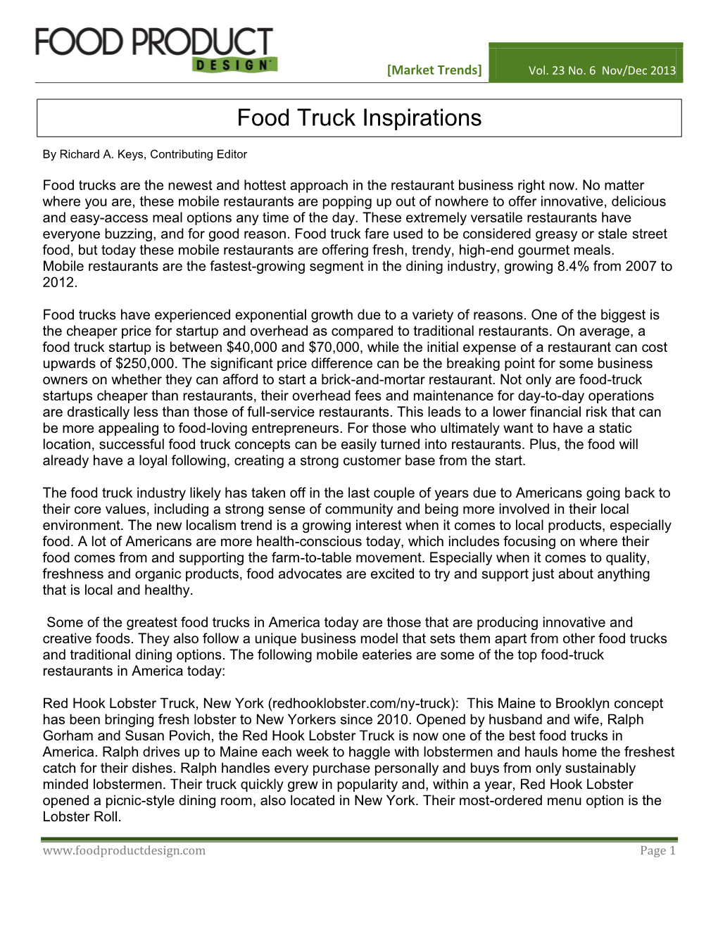 Food Truck Inspirations