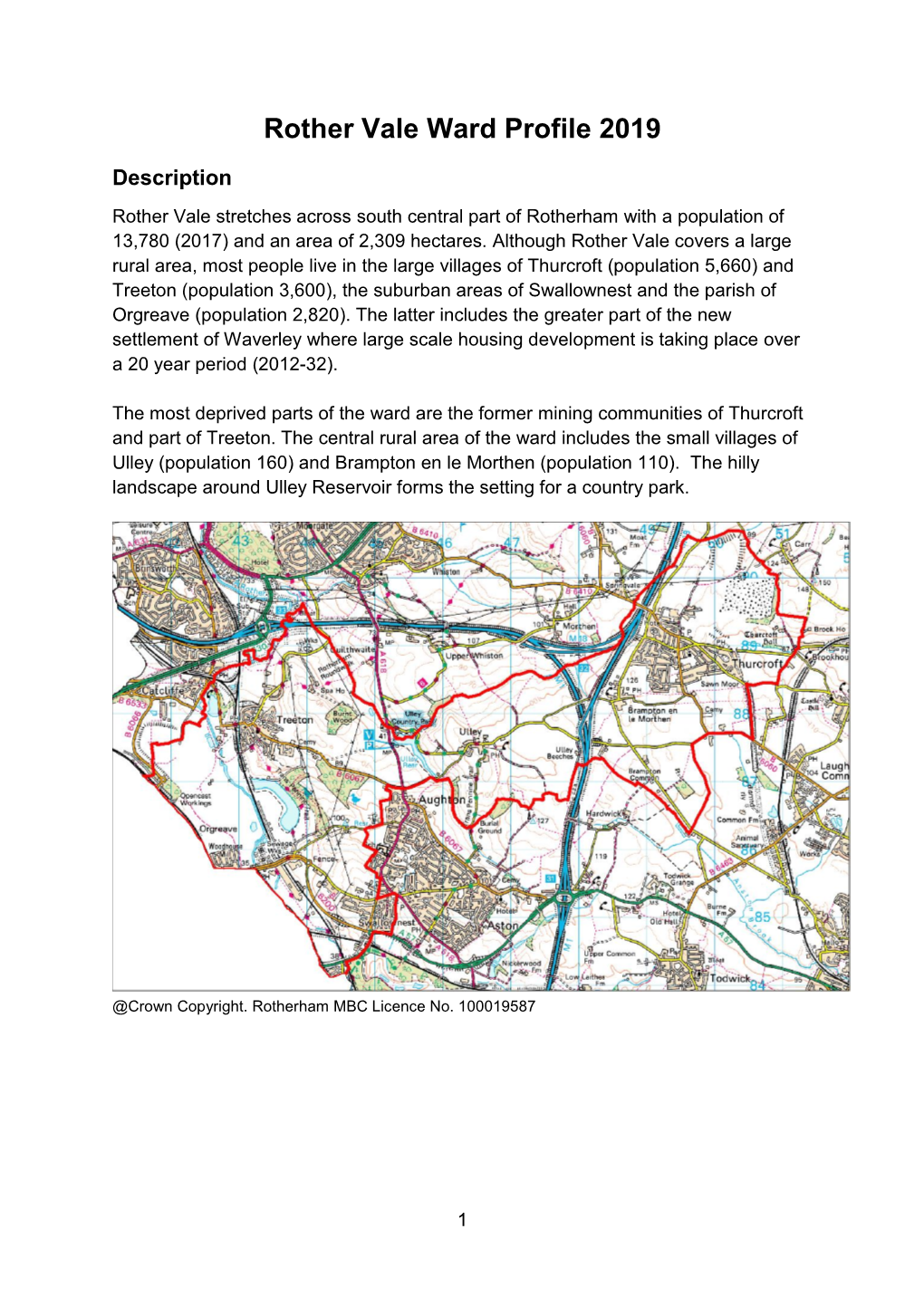 Rother Vale Ward Profile 2019