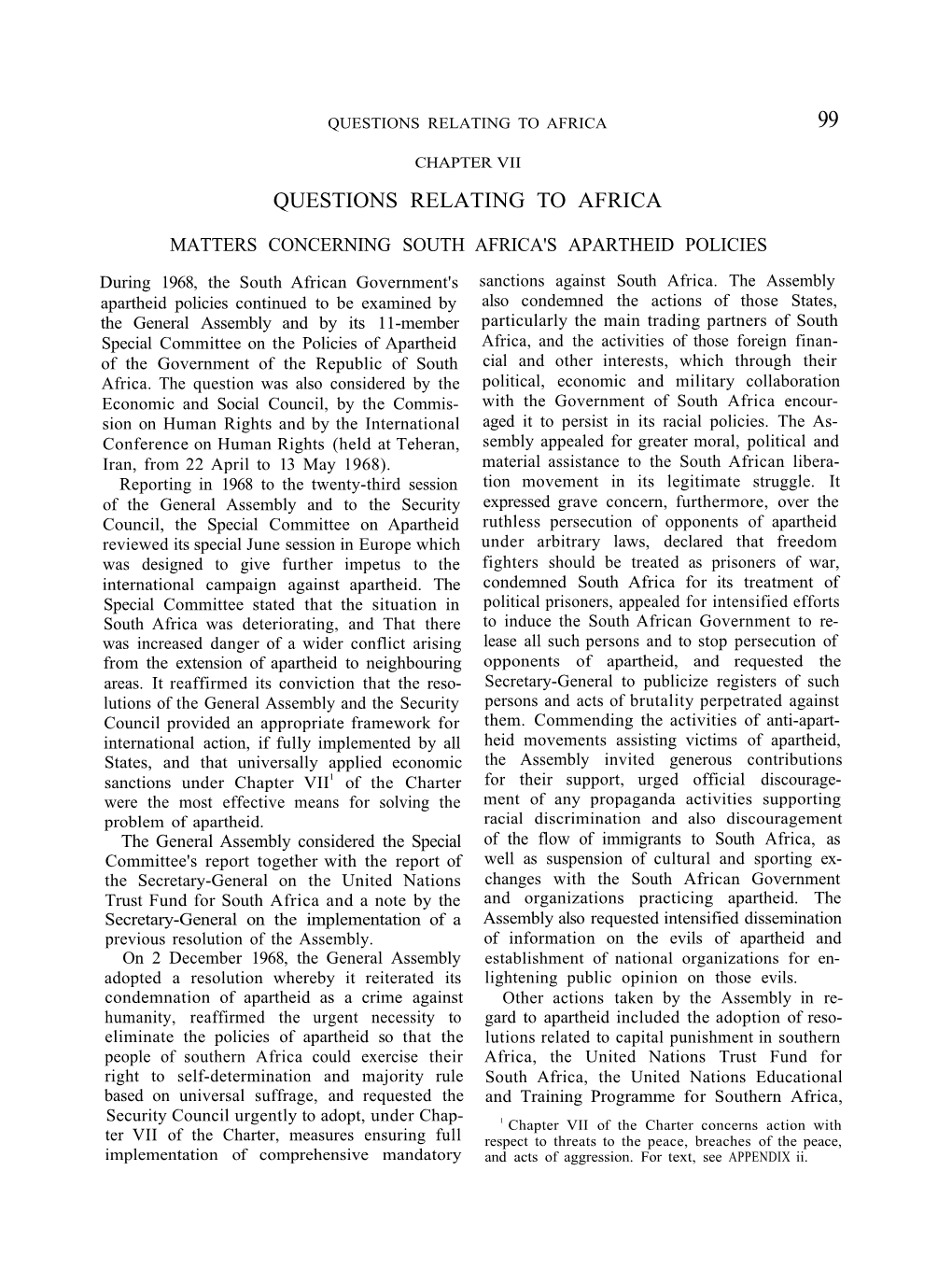 [ 1968 ] Part 1 Sec 1 Chapter 7 Questions Relating to Africa