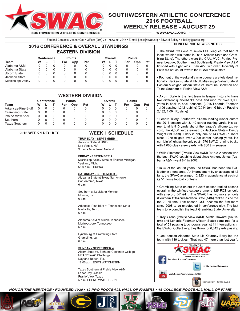 2016 FB Week 1 Notes.Indd