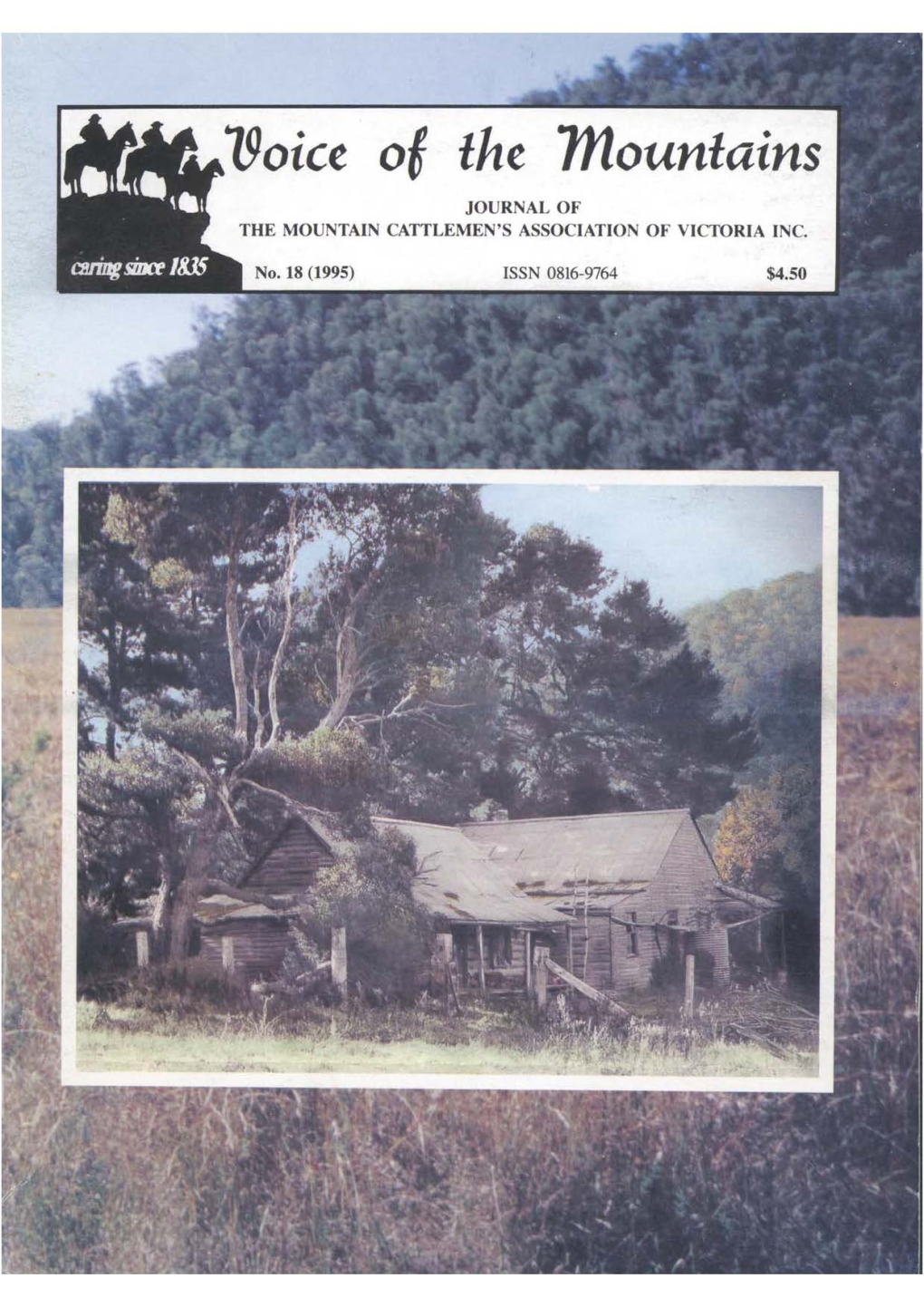 19Oice of Lhe Mounlains JOURNAL of the MOUNTAIN CATTLEMEN's ASSOCIATION of VICTORIA INC