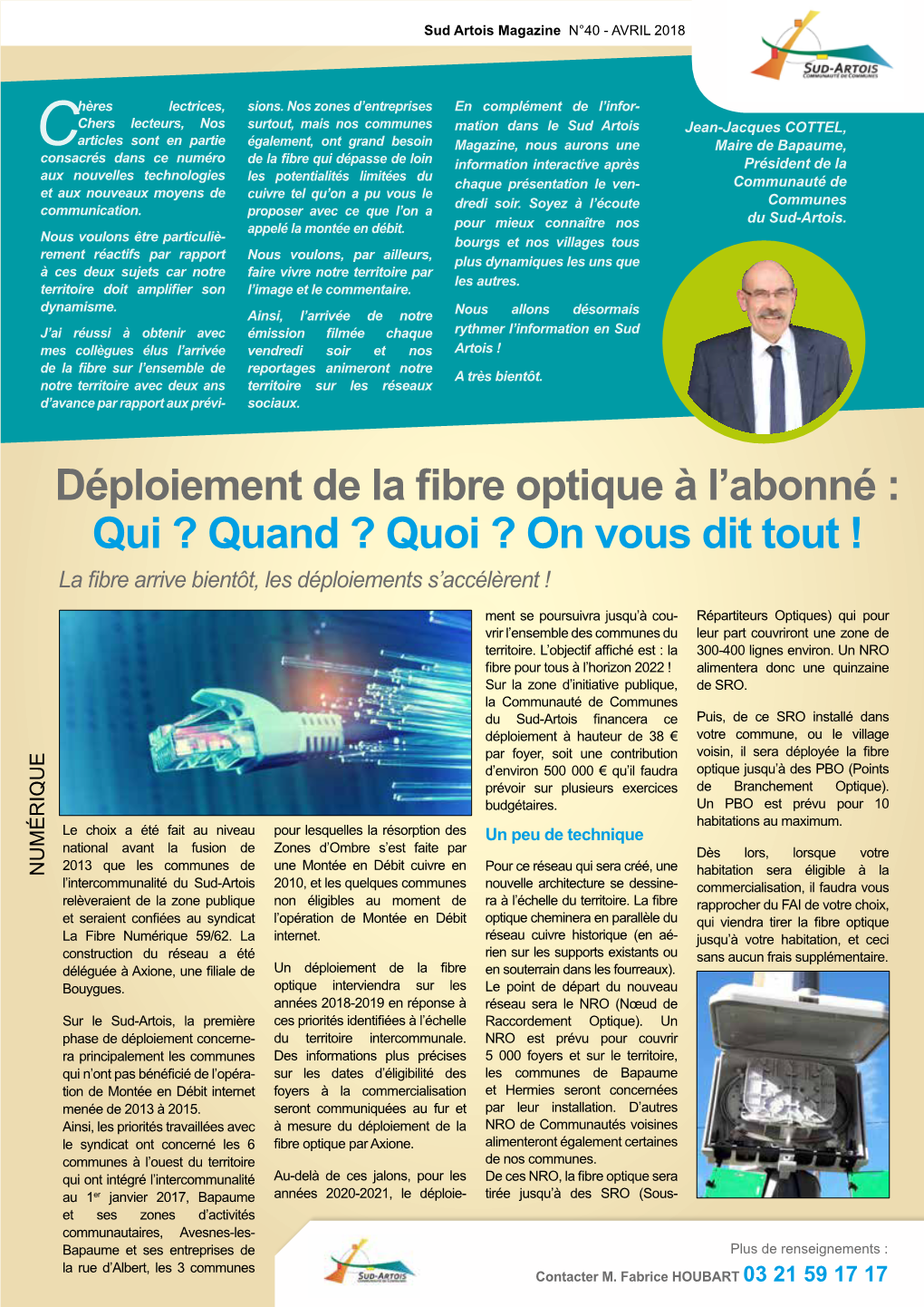 Déploiement De La Fibre Optique À L'abonné