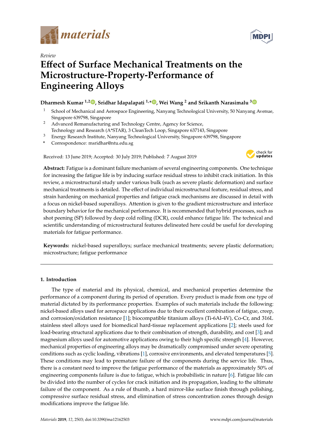 Effect of Surface Mechanical Treatments on the Microstructure