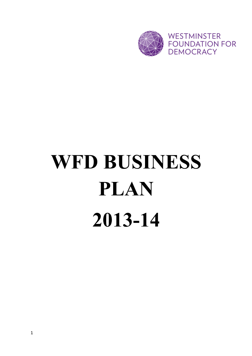 Wfd Business Plan 2013-14