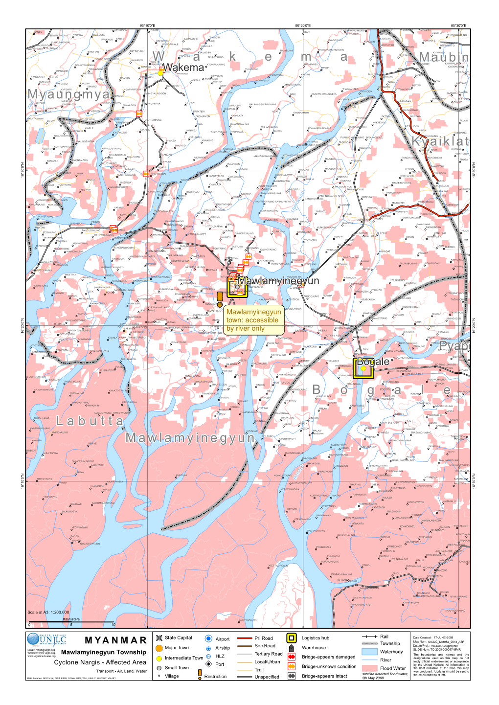 Kyaiklat B O G a L E Pyapo Maubin Mawlamyinegyun W a K E M a Labutta Myaungmya